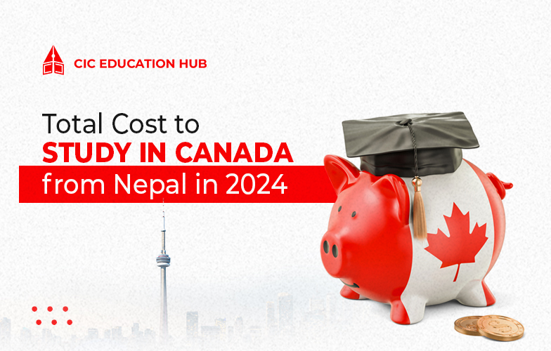 Total Cost to study in Canada from Nepal in 2024
