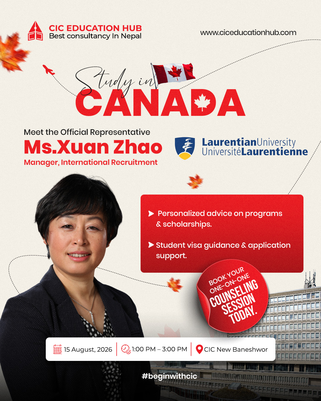 Meet the Official Representative from Laurentian University, Canada